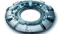 Futuristic Technology Ring, Sci-Fi Concept, Metallic Glow Royalty Free Stock Photo