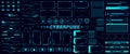 Futuristic collection HUD, UI, UX interface elements Royalty Free Stock Photo