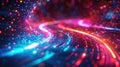 Futuristic Colorful Shape Rotation - 3D Abstract Animation Loop