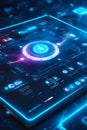 a futuristic computer interface that utilizes artificial intelligence and machine learning algorithm generated by ai