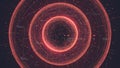 Futuristic concatenation of information lines into the forms of databases, visualization of computer processing of digital clouds