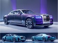 Futuristic concept of a Rolls-Royce car