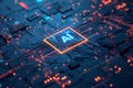 Futuristic and conceptual image representing smart integration