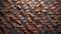 Futuristic Concrete Wall with Triangular Tiles AI Generated