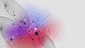 Futuristic connection structure lowpoly figures torus structure, Vector posters with strange wireframes of geometric shapes modern