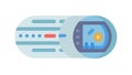 Futuristic Control Interface for Advanced Systems, vector design Generative AI Royalty Free Stock Photo