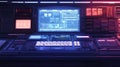 Futuristic Computer Control Panel Royalty Free Stock Photo