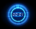 Futuristic countdown clock Royalty Free Stock Photo