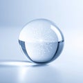 Futuristic Crystal Ball with Digital Network Royalty Free Stock Photo