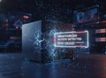 Unauthorized Access Detected Cyber Security Breach Concept Royalty Free Stock Photo