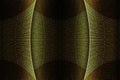 futuristic cultural gold green tribal dimensional metallic glowing space fold