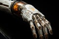 Futuristic Cybernetic Arm with Advanced Biomechanical Integration. AI generation