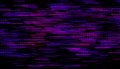 Futuristic cyberpunk glitch background in purple tones featuring abstract noise, video error effects, and stylized