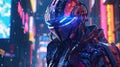 Futuristic Cyberpunk Masked Japanese Warrior Anime Explore the Enigmatic Image in Ultra High Resolution