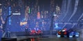 Futuristic Cyberpunk Night City Scene Royalty Free Stock Photo