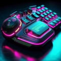 Futuristic Cyberpunk Style Gamepad