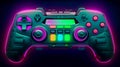 Futuristic Cyberpunk Style Gamepad