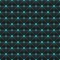 Seamless futuristic geometric cyberpunk pattern.