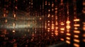 Futuristic cyberspace with binary code background. Generative AI Royalty Free Stock Photo