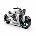 Futuristic 3d Motorcycle On White Background Royalty Free Stock Photo