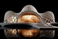 futuristic 4d printed architecture concept