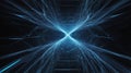 Futuristic 3D Render of Artificial Intelligence Brain Network with Glowing Nodes and Data Streams Royalty Free Stock Photo