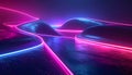 Futuristic dark tech background with soft neon curves and clean layout modern digital concept Royalty Free Stock Photo