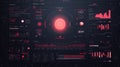 Futuristic dashboard displaying data analytics and user interface Royalty Free Stock Photo
