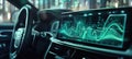 Futuristic Dashboard in Self-Driving Car with Holographic Audio Visualization for Innovation Design