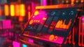 Futuristic dashboard showing data analytics and artificial intelligence concepts Royalty Free Stock Photo