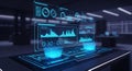 Futuristic Data Analysis Interface Royalty Free Stock Photo