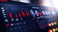 Futuristic Data Analytics Dashboard with Interactive Graphs, AI Royalty Free Stock Photo