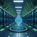 Environment suggests advanced computing and data processing capabilitie Royalty Free Stock Photo