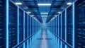Data Center Servers Modern IT Infrastructure, Cloud Computing Royalty Free Stock Photo