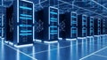 Data Center Servers Modern Technology, Cloud Computing Royalty Free Stock Photo