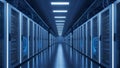 Data Center Server Room IT Infrastructure and Network Technology Royalty Free Stock Photo