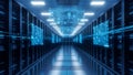 Data Center Server Room Modern Technology, Cloud Computing Royalty Free Stock Photo