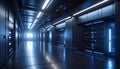 Futuristic Data Center Server Room Interior Royalty Free Stock Photo