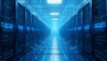 Data Center Server Room Network, Cloud Computing, Hosting Royalty Free Stock Photo