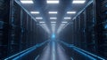 Data Center Servers Modern IT Infrastructure, Cloud Computing Royalty Free Stock Photo