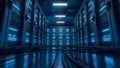 Data Center Server Room Network, Hosting, and Technology Royalty Free Stock Photo