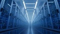 Data Center Server Room Modern High Tech IT Infrastructure Royalty Free Stock Photo