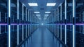 Data Center Server Room Modern Technology Infrastructure Royalty Free Stock Photo