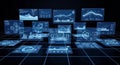 Futuristic Data Visualization Interface Royalty Free Stock Photo