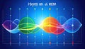 Futuristic Data Waveform Analysis Graph Royalty Free Stock Photo