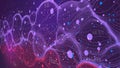 Futuristic database processing and storage method, digital visualization of big data flow analysis, information technology monitor