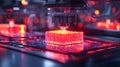 futuristic depiction bioprinter creating artificial
