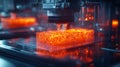 futuristic depiction bioprinter creating artificial