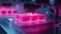 futuristic depiction bioprinter creating artificial