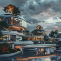 Futuristic Design Corner, Innovative Architectural Concepts, Cutting-Edge Design Techniques,Technology-Driven,Generated AI